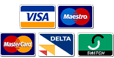 Visa, MasterCard, Maestro, Delta, Switch